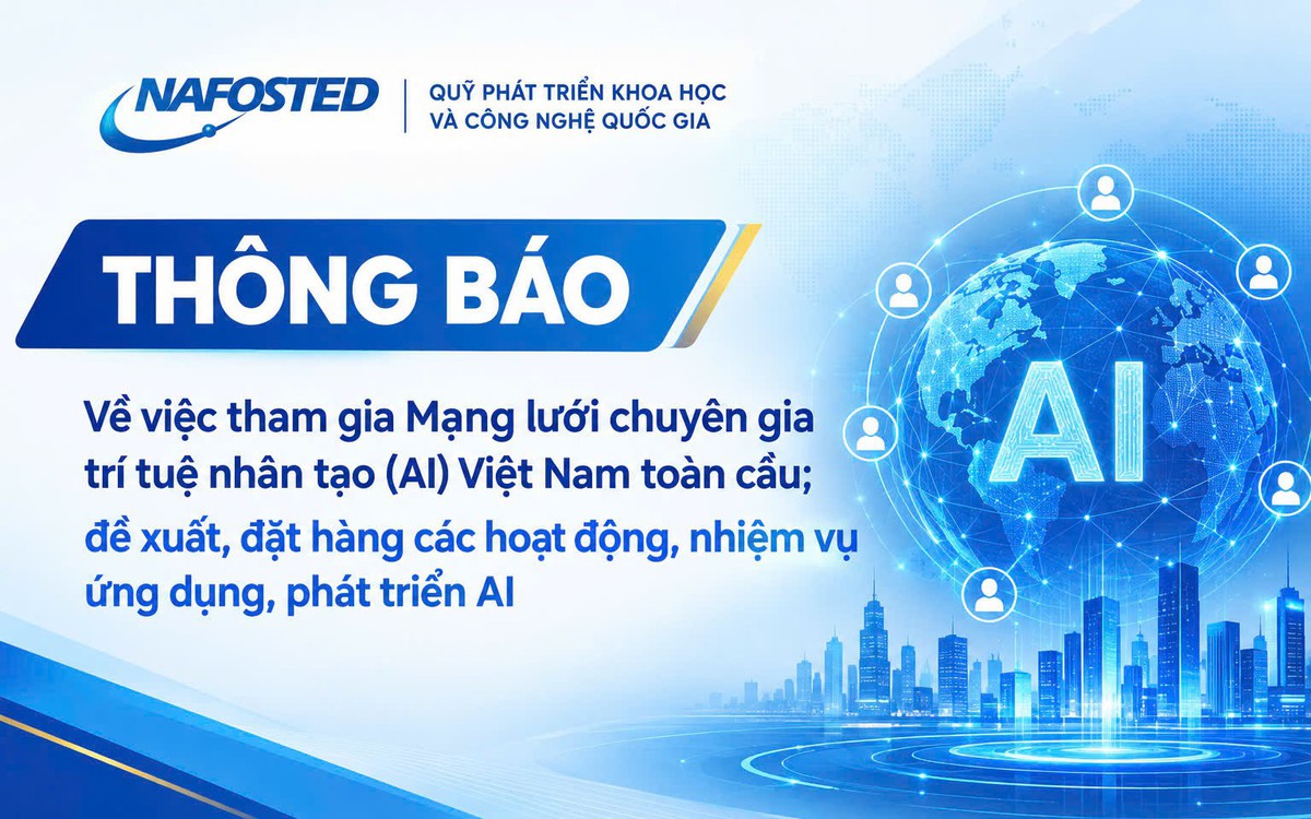 Về việc tham gia Mạng lưới chuyên gia trí tuệ nhân tạo (AI) Việt Nam toàn cầu; đề xuất, đặt hàng các hoạt động, nhiệm vụ ứng dụng, phát triển AI