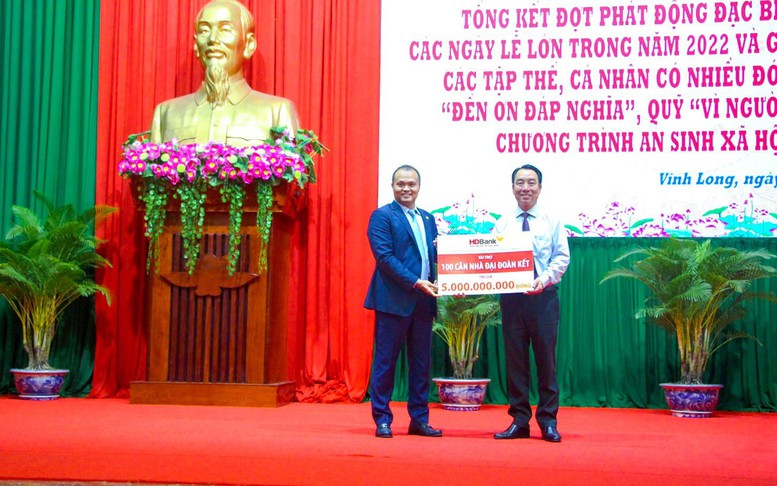 Sovico, HDBank dành tặng 100 căn nhà đại đoàn kết tại Vĩnh Long