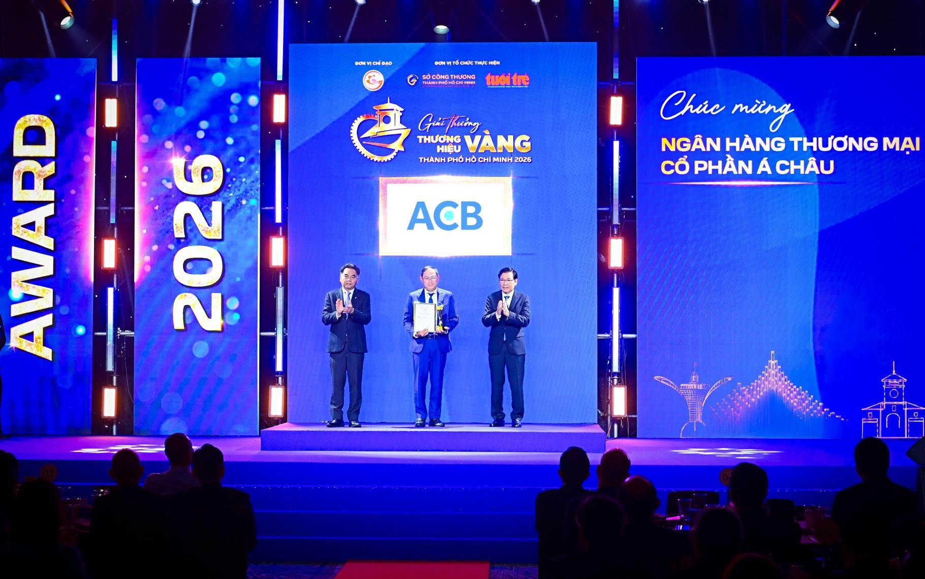 ACB lập cú đúp tại Giải thưởng Thương hiệu Vàng TPHCM 2026- Ảnh 1.